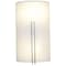 Access Lighting Prong, 2 Light Wall Sconce, Brushed Steel Finish, White Glass 20446-BS/WHT - alternate 3